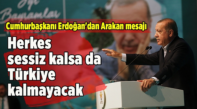 Cumhurbaşkanı Erdoğan'dan Arakan mesajı