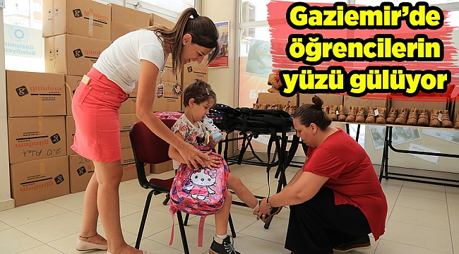 Gaziemir'de öğrencilerin yüzü gülüyor