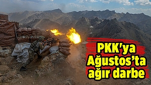 PKK'ya Ağustosta da ağır darbe