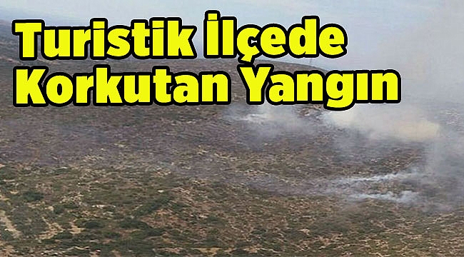 Turistik İlçede Korkutan Yangın