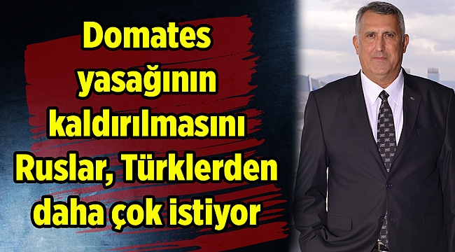 Türk domatesinin yasağının kaldırılmasını Ruslar, Türklerden daha çok istiyor
