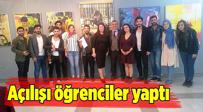 Açılışı öğrenciler yaptı