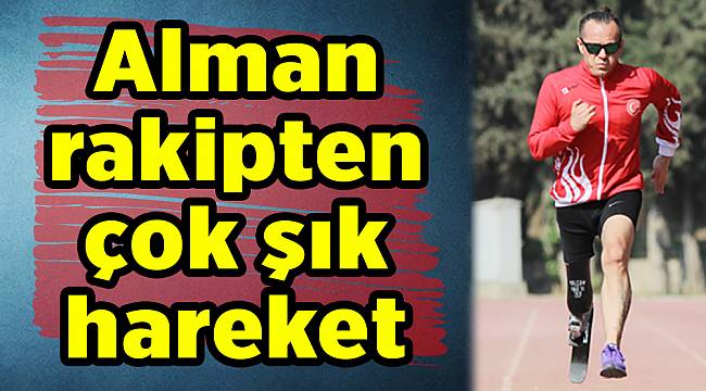 Alman rakipten çok şık hareket