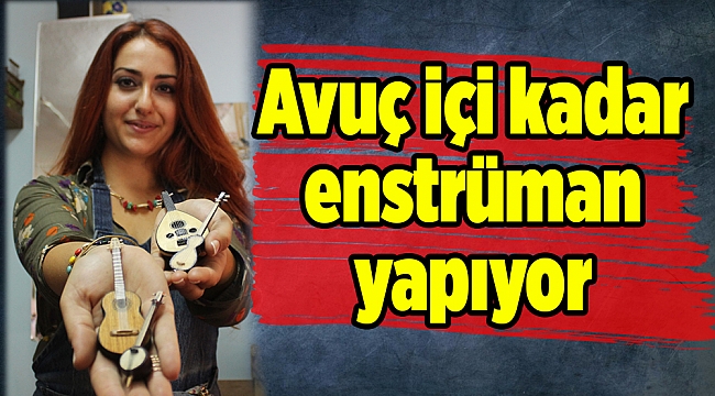 Avuç içi kadar enstrüman yapıyor