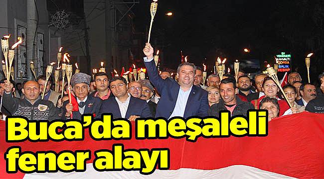 Buca’da meşaleli fener alayı