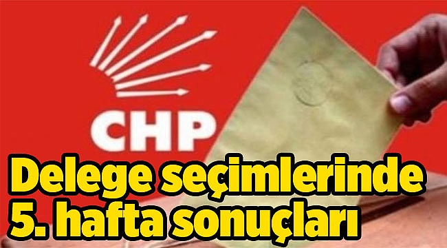 Delege seçimlerinde 5. hafta mesaisi