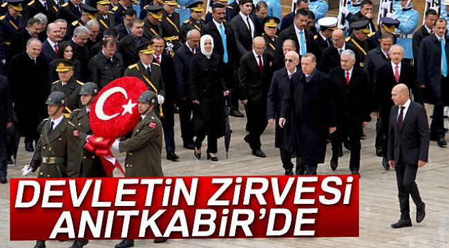 Devletin zirvesi Anıtkabir’de