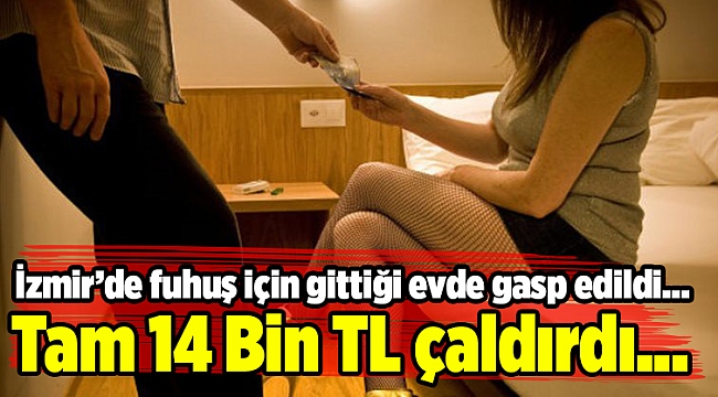 Fuhuş için gittiği evde gasp edildi...