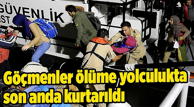 Göçmenler ölüme yolculukta son anda kurtarıldı