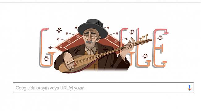 Google, halk ozanı Aşık Veysel'e özel doodle yaptı