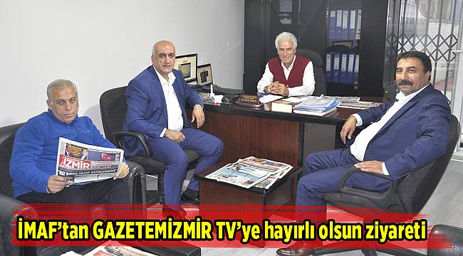 İMAF&#039;tan GAZETEMİZMİR TV&#039;ye hayırlı olsun ziyareti