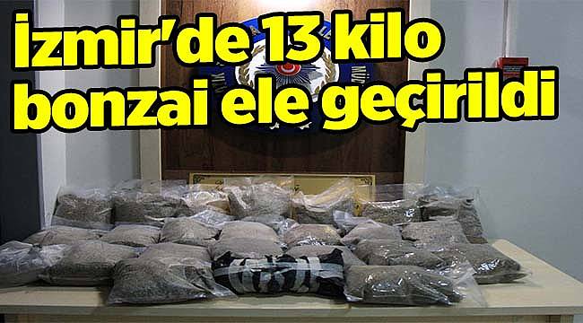 İzmir'de 13 kilo bonzai ele geçirildi
