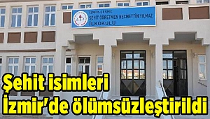 Şehit isimleri İzmir'de ölümsüzleştirildi