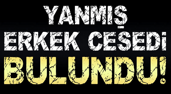 Yanmış erkek cesedi bulundu