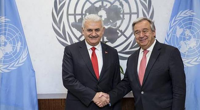 Başbakan Yıldırım ile Guterres arasında görüşme