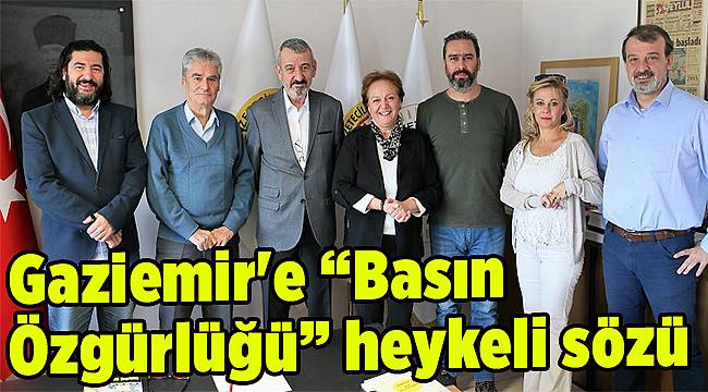 Gaziemir&#039;e “Basın Özgürlüğü” heykeli sözü
