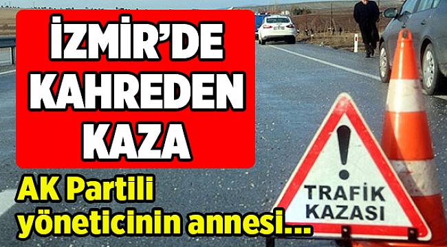İzmir'de AK Parti'li yöneticinin annesi karşıya geçerken öldü