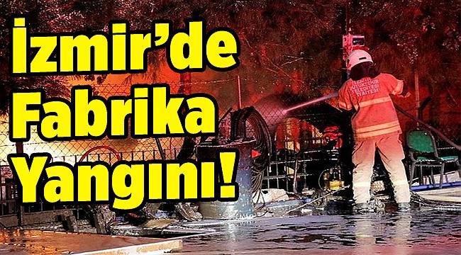 İzmir'de fabrika yangını