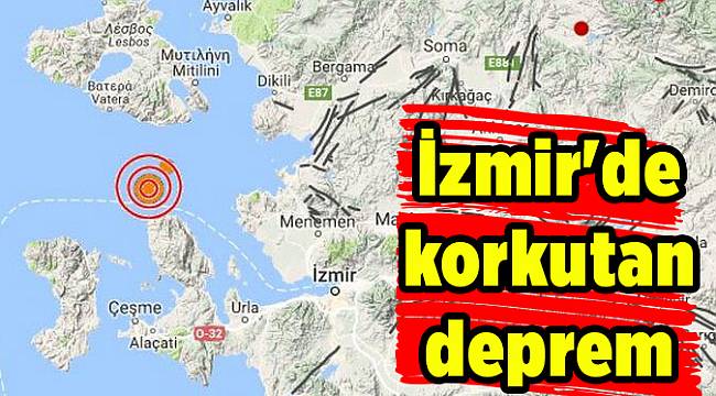 İzmir'de korkutan deprem