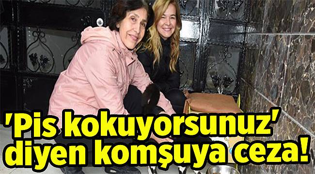 'Pis kokuyorsunuz' diyen komşuya ceza!