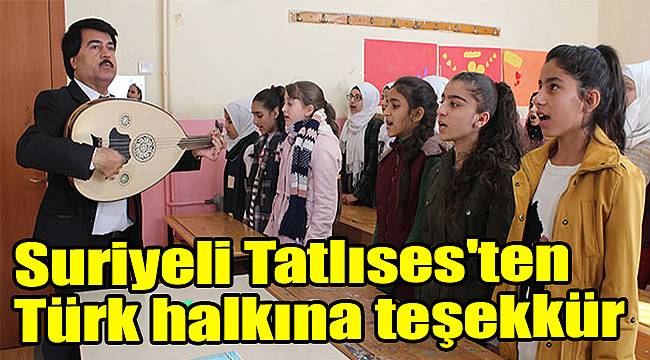 Suriyeli Tatlıses'ten Türk halkına teşekkür