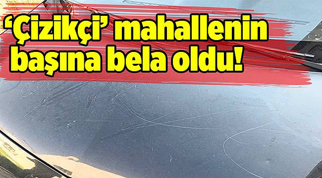 ‘Çizikçi’ mahallenin başına bela oldu!