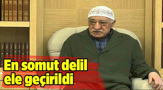 En somut delil ele geçirildi