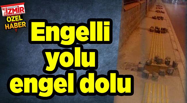 Engelli yolu engel dolu