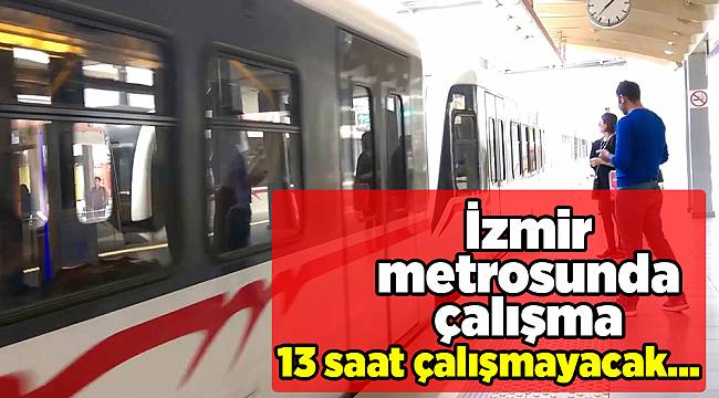 İzmir metrosunda çalışma
