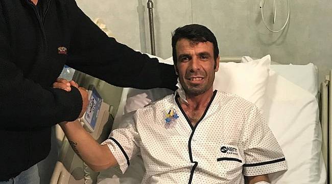 Kahraman itfaiyeci taburcu oldu