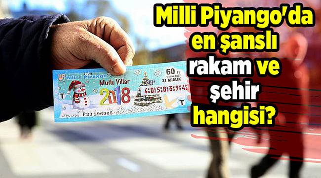 Milli Piyango'da en şanslı rakam ve şehir hangisi?