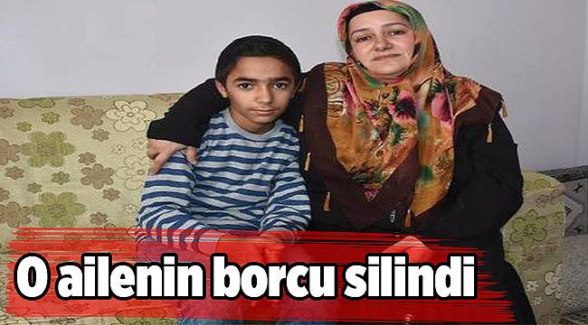 O ailenin borcu silindi