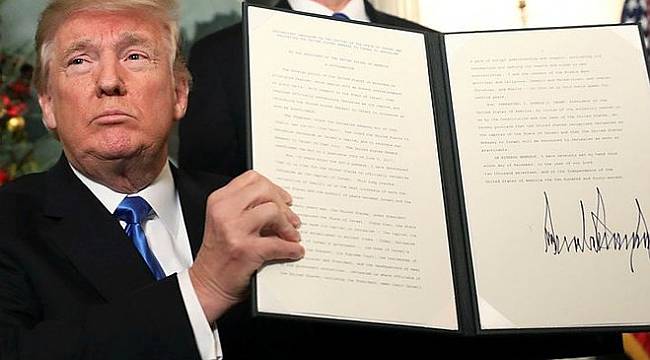 Trump’tan skandal Kudüs imzası