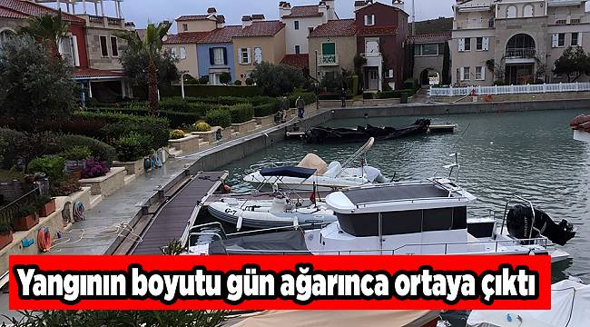 Yangının boyutu gün ağarınca ortaya çıktı