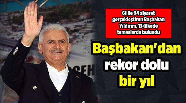 Başbakan'dan rekor dolu yıl