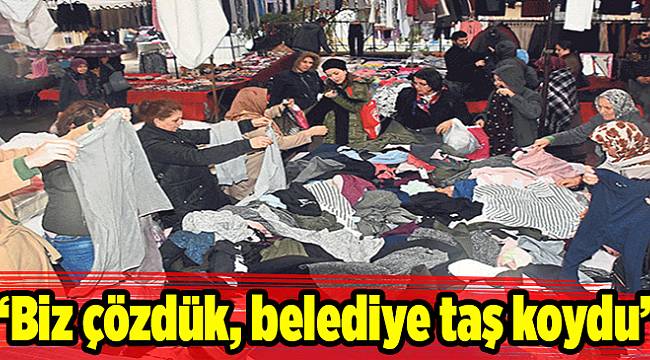 “Biz çözdük, belediye taş koydu”