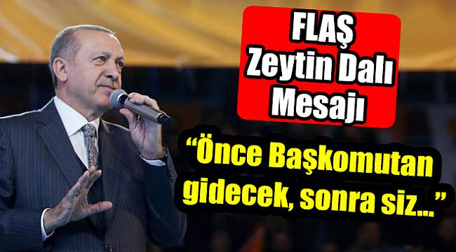 Cumhurbaşkanı Erdoğan: 'İhtiyaç olursa önce başkomutan ardından siz...'