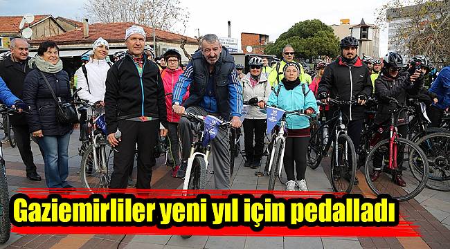 Gaziemirliler yeni yıl için pedalladı