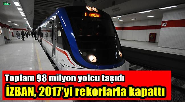 İZBAN, 2017'yi rekorlarla kapattı
