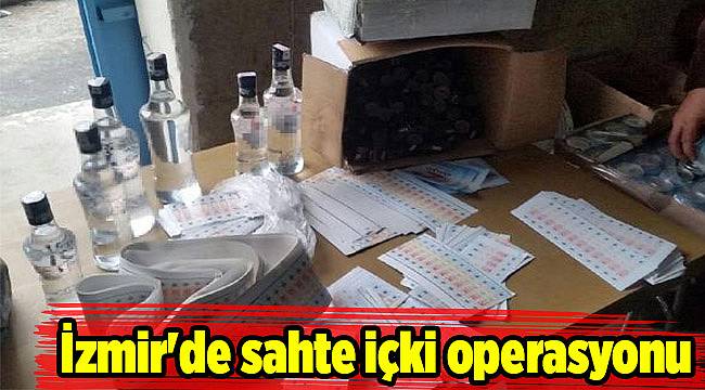 İzmir&#039;de sahte içki operasyonu