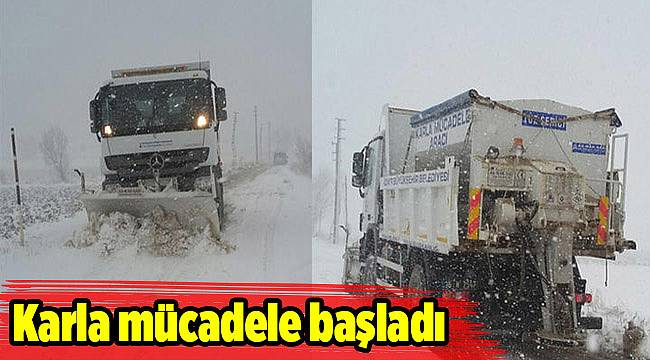 Karla mücadele başladı
