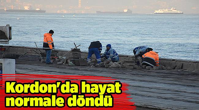 Kordon'da hayat normale döndü