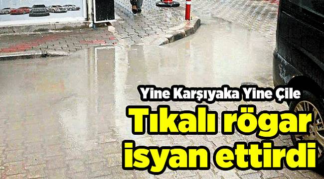 Tıkalı rögar isyan ettirdi