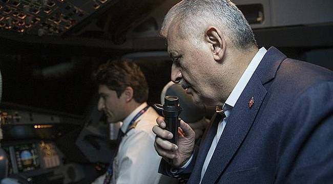 Yıldırım&#039;dan havada &#039;yeni yıl&#039; kutlaması