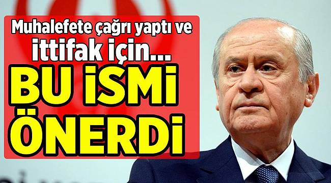 Bahçeli'den CHP'ye İttifak İsim Önerisi!