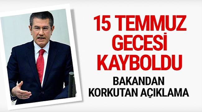 Canikli: 15 Temmuz’da bazı silahlar...