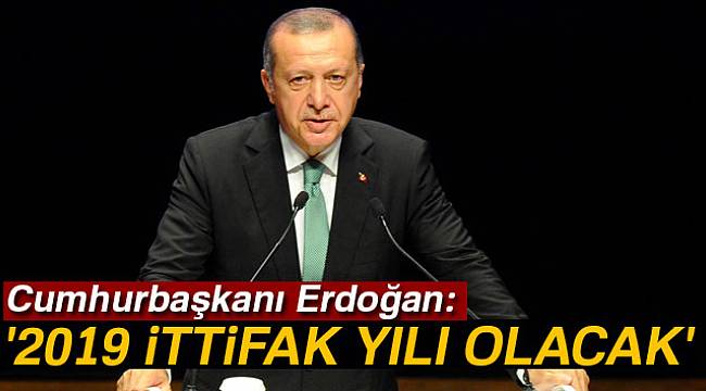 Cumhurbaşkanı Erdoğan: &#039;2019 ittifak yılı olacak&#039;