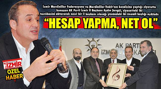 &quot;HESAP YAPMA, NET OL&quot;