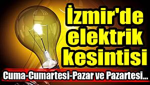 İzmir'de elektrik kesintisi