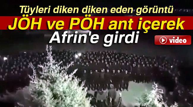 JÖH ve PÖH timleri ant içerek Afrin'e girdi